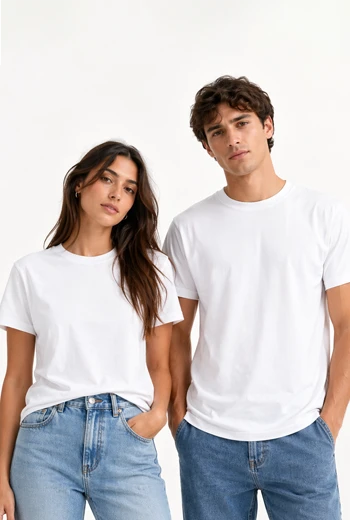CAMISETA BÁSICA ESSENTIAL BLANCA